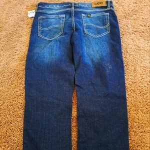 Cute dark blue jeans lose fitting